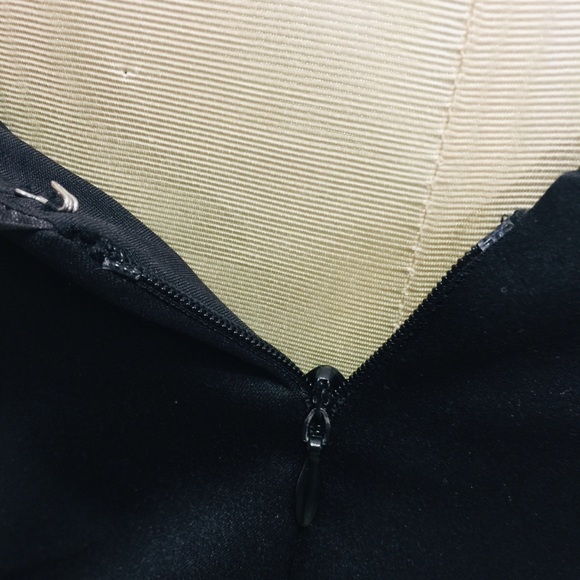 Bari Jay Black Strapless Cocktail Length Dress 6 - Picture 6 of 7